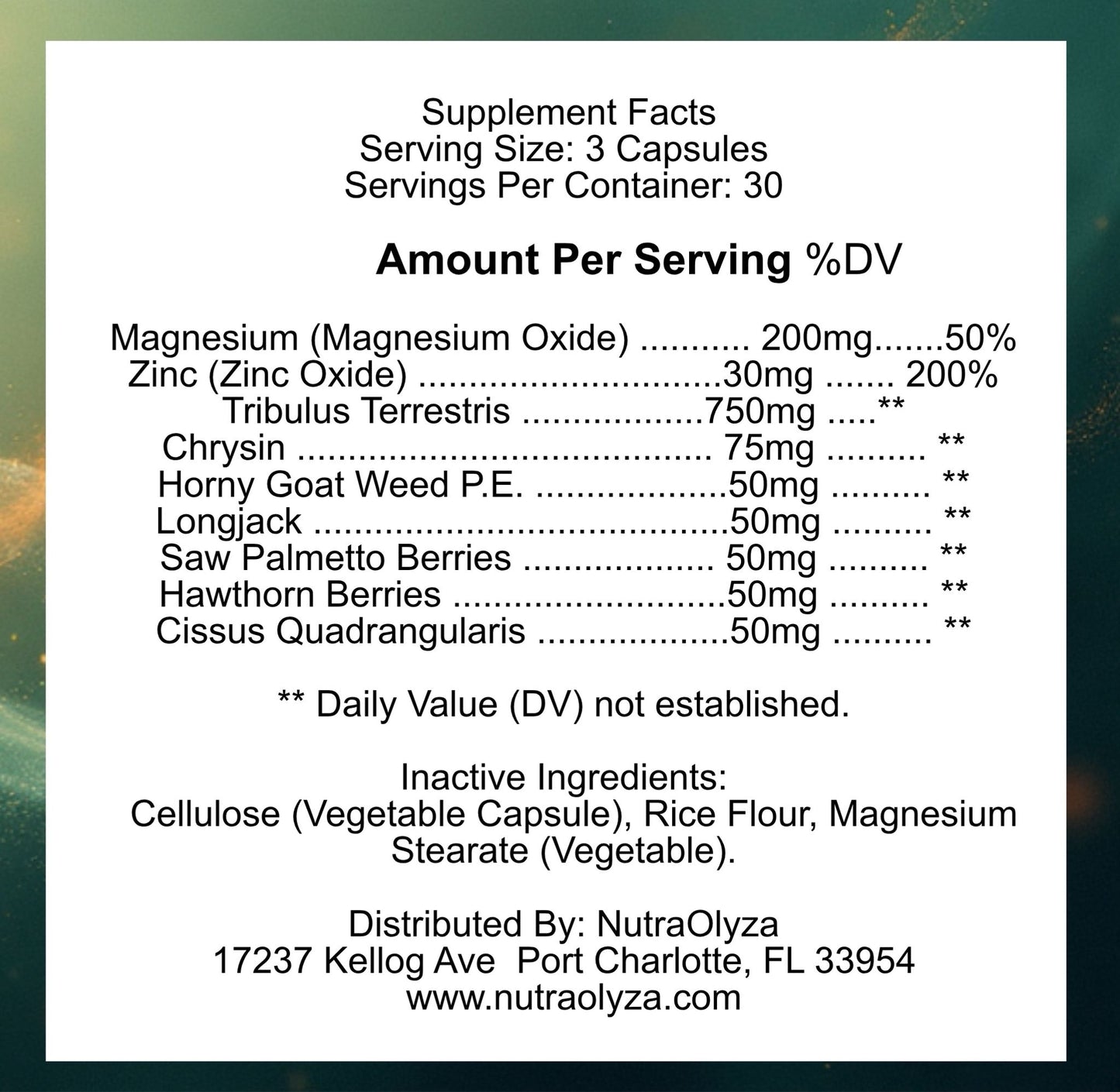 NutraOlyza Boost – Natural Testosterone & Performance Support (90 Capsules)