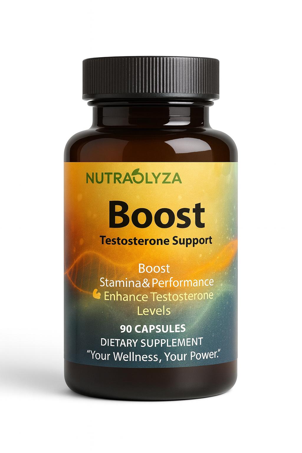 NutraOlyza Boost – Natural Testosterone & Performance Support (90 Capsules)